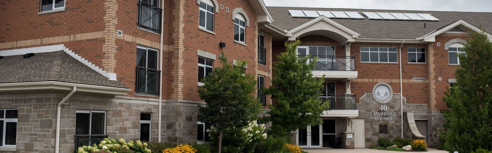 The building facade of 40 Lawrence Avenue.