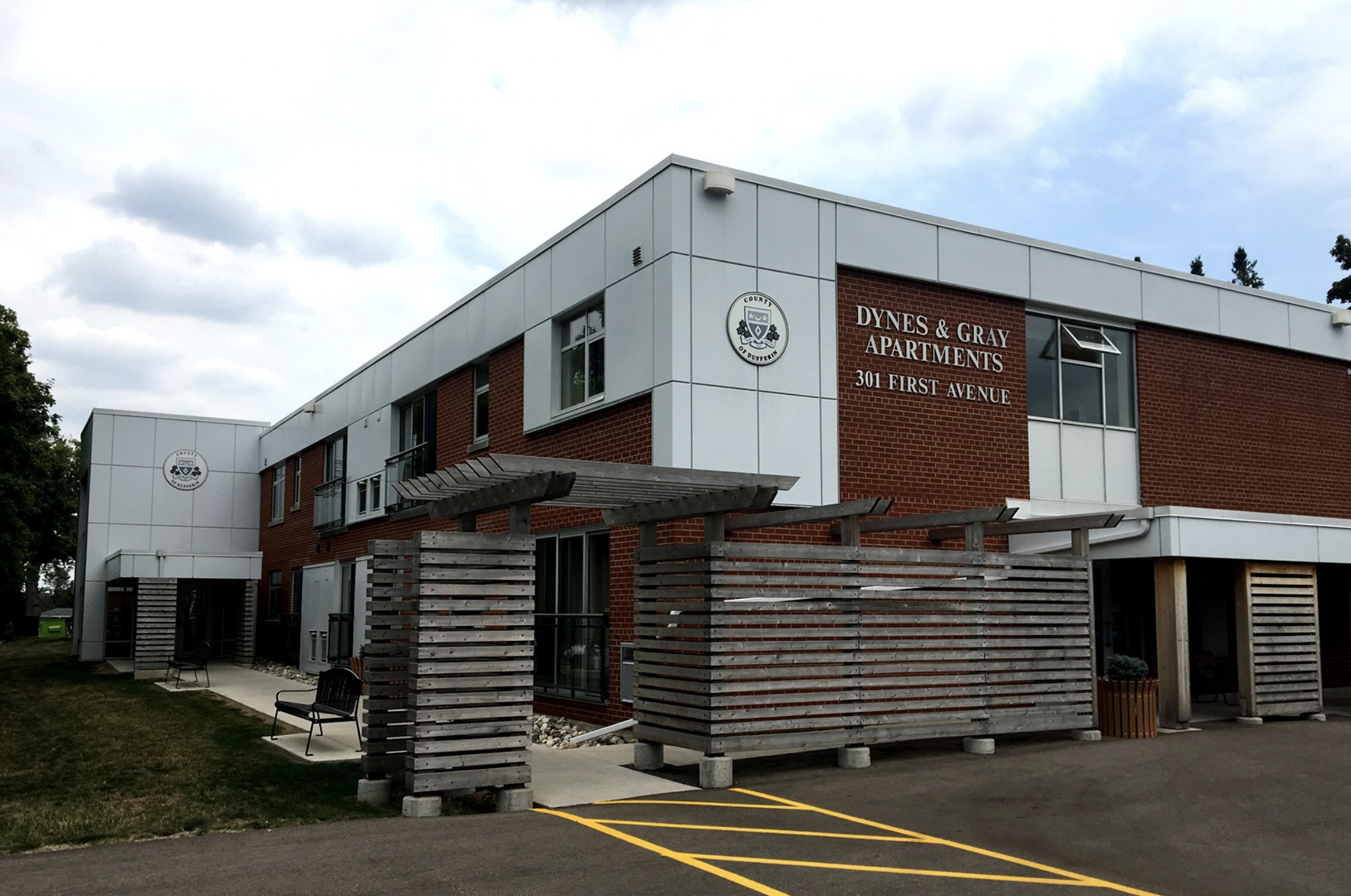 The Dynes & Gray Apartment building exterior view.