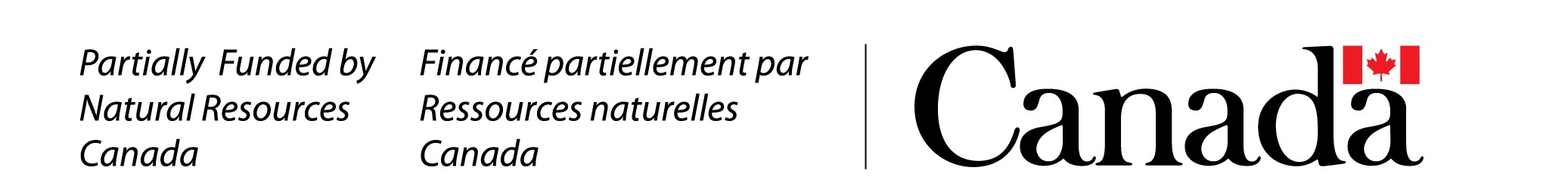 Government of Canada Logo - text reads "Partially funded by Natural Resources Canada"
